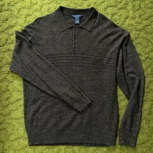 Falls Creek Charcoal Knit Polo